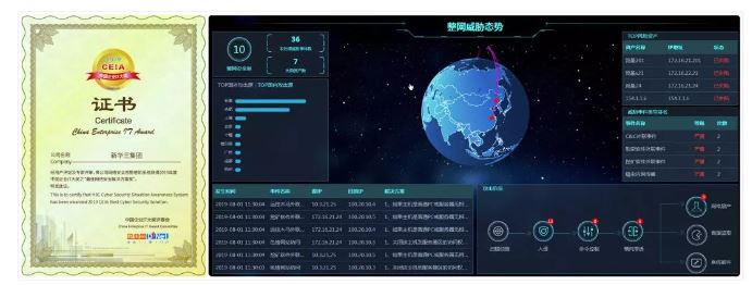 新華三態勢感知系統榮獲“2019最佳網絡安全解決方案” 獎